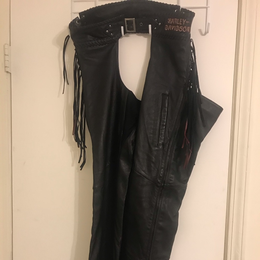 Harley Davidson leather chaps!